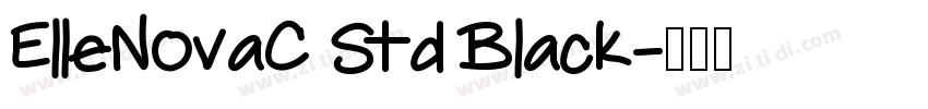 ElleNovaC Std Black字体转换